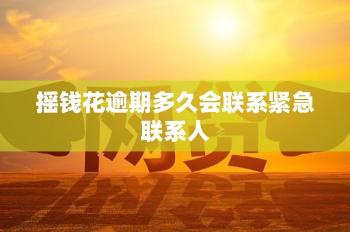 摇钱花逾期多久会联系紧急联系人