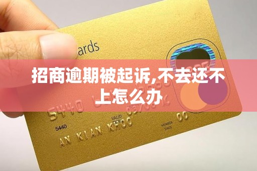 招商逾期被起诉,不去还不上怎么办