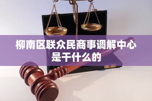 柳南区联众民商事调解中心是干什么的