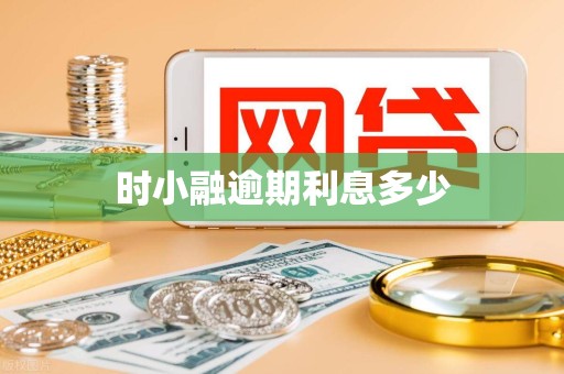 时小融逾期利息多少