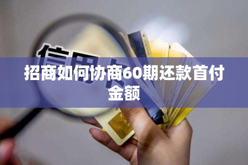 招商如何协商60期还款首付金额