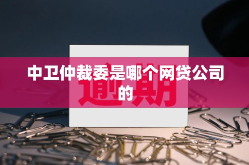 中卫仲裁委是哪个网贷公司的