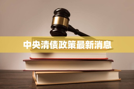 中央清债政策最新消息 中央清债政策最新消息