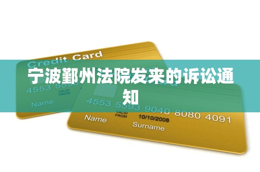 宁波鄞州法院发来的诉讼通知