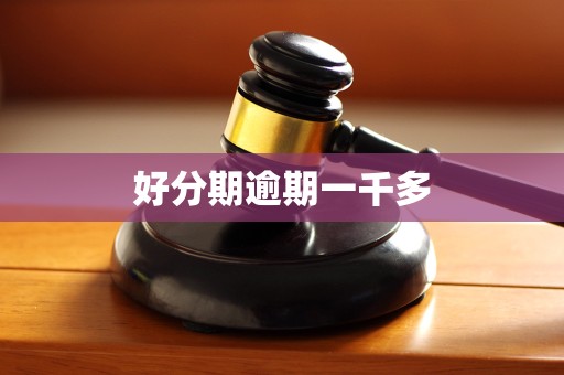 好分期逾期一千多