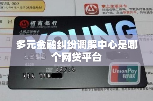 多元金融纠纷调解中心是哪个网贷平台