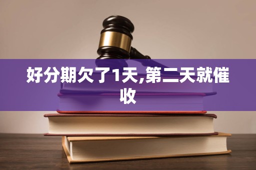 好分期欠了1天,第二天就催收 好分期欠了1天,第二天就催收