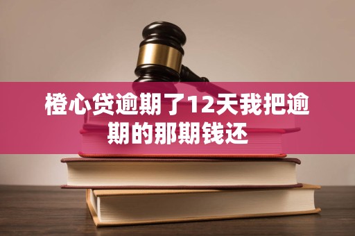 橙心贷逾期了12天我把逾期的那期钱还