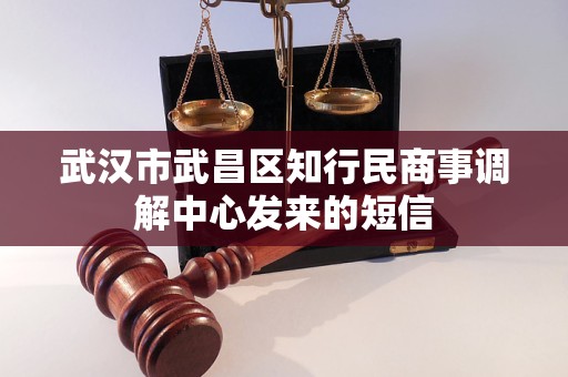 武汉市武昌区知行民商事调解中心发来的短信 武汉市武昌区知行民商事调解中心发来的短信