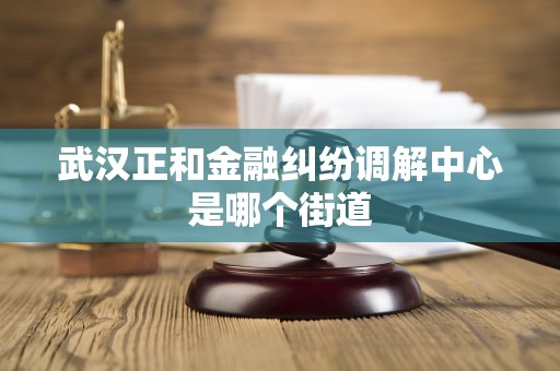 武汉正和金融纠纷调解中心是哪个街道 武汉正和金融纠纷调解中心是哪个街道