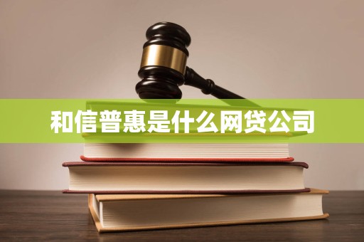 和信普惠是什么网贷公司