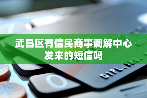 武昌区有信民商事调解中心发来的短信吗 武昌区有信民商事调解中心发来的短信吗
