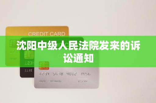 沈阳中级人民法院发来的诉讼通知