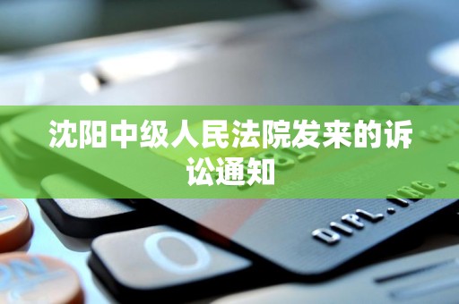 沈阳中级人民法院发来的诉讼通知