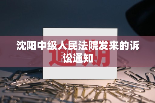 沈阳中级人民法院发来的诉讼通知