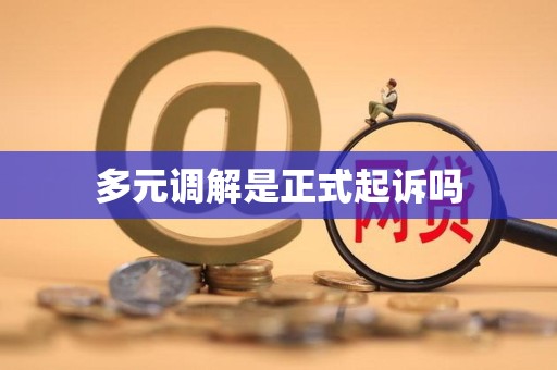 多元调解是正式起诉吗