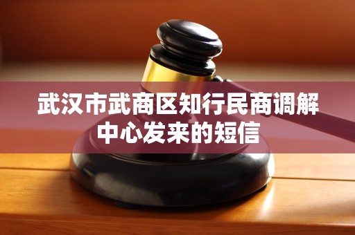 武汉市武商区知行民商调解中心发来的短信