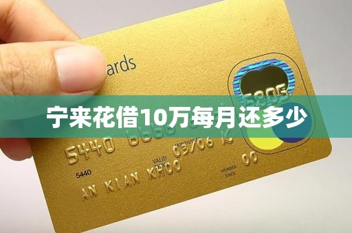 宁来花借10万每月还多少