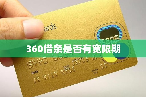360借条是否有宽限期