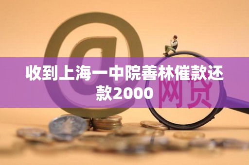 收到上海一中院善林催款还款2000 收到上海一中院善林催款还款2000