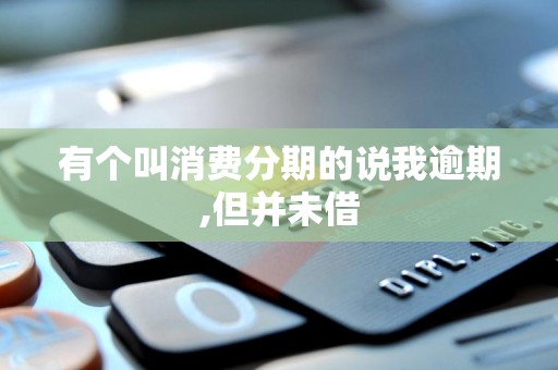 有个叫消费分期的说我逾期,但并未借