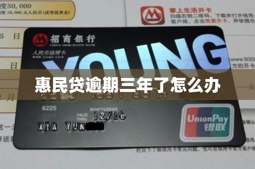 惠民贷逾期三年了怎么办