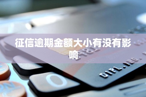 征信逾期金额大小有没有影响