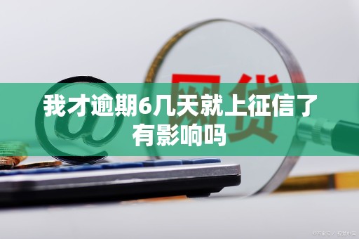 我才逾期6几天就上征信了有影响吗 我才逾期6几天就上征信了有影响吗