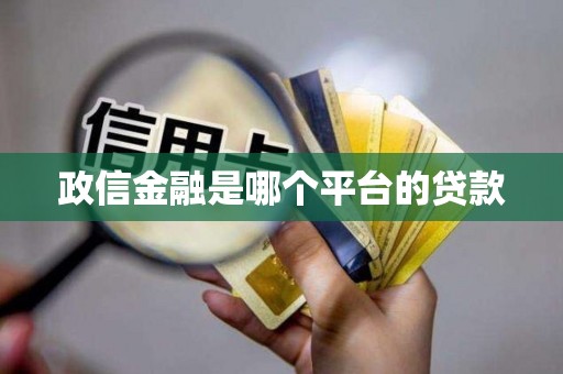 政信金融是哪个平台的贷款