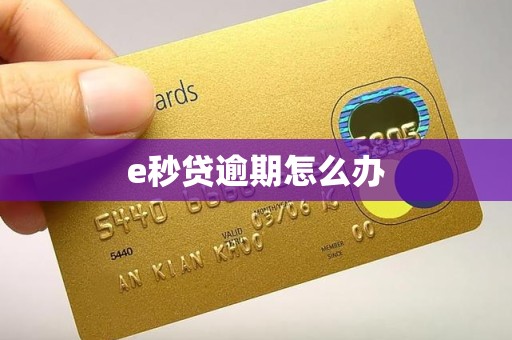 e秒贷逾期怎么办 e秒贷逾期怎么办