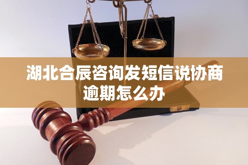 湖北合辰咨询发短信说协商逾期怎么办 湖北合辰咨询发短信说协商逾期怎么办