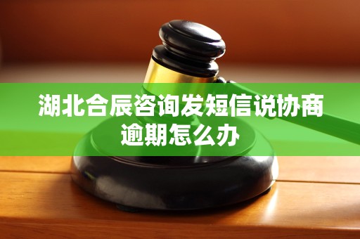湖北合辰咨询发短信说协商逾期怎么办 湖北合辰咨询发短信说协商逾期怎么办
