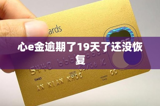 心e金逾期了19天了还没恢复