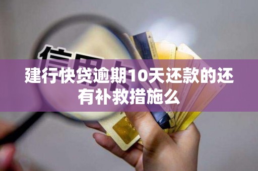 建行快贷逾期10天还款的还有补救措施么