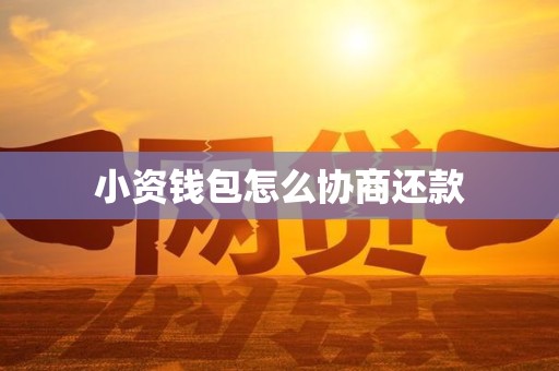 小资钱包怎么协商还款 小资钱包怎么协商还款