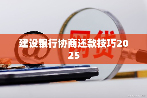建设银行协商还款技巧2025