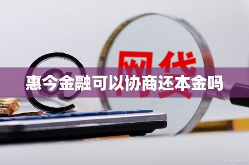 惠今金融可以协商还本金吗