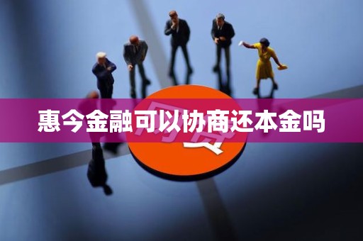 惠今金融可以协商还本金吗