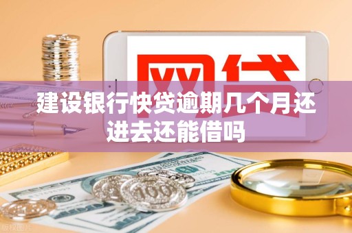 建设银行快贷逾期几个月还进去还能借吗