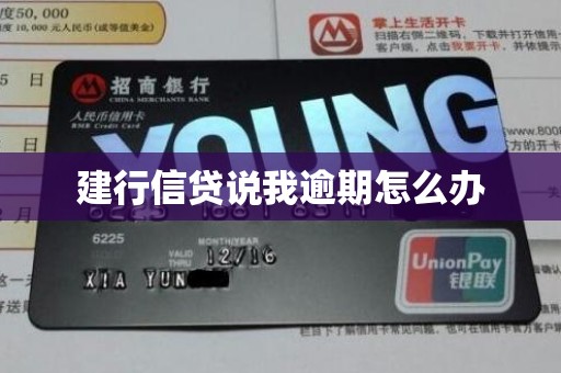 建行信贷说我逾期怎么办