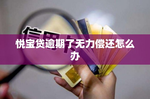 悦宝贷逾期了无力偿还怎么办 悦宝贷逾期了无力偿还怎么办