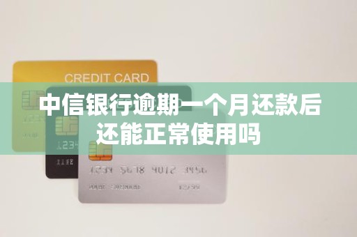 中信银行逾期一个月还款后还能正常使用吗