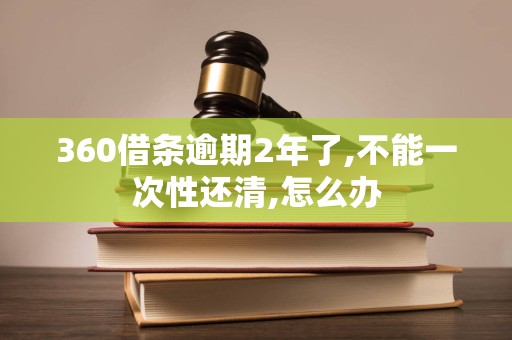 360借条逾期2年了,不能一次性还清,怎么办