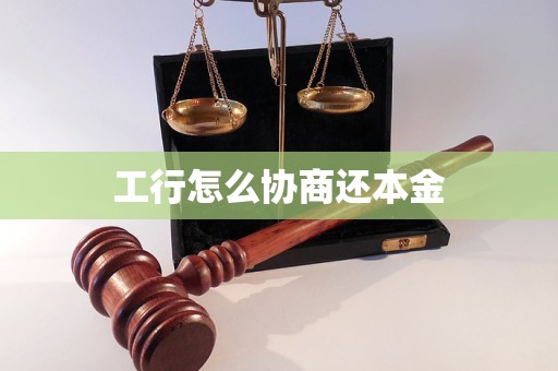 工行怎么协商还本金