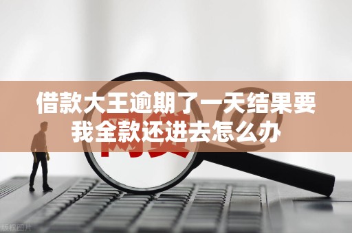借款大王逾期了一天结果要我全款还进去怎么办 借款大王逾期了一天结果要我全款还进去怎么办