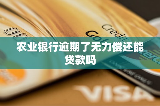 农业银行逾期了无力偿还能贷款吗 农业银行逾期了无力偿还能贷款吗