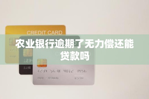 农业银行逾期了无力偿还能贷款吗 农业银行逾期了无力偿还能贷款吗