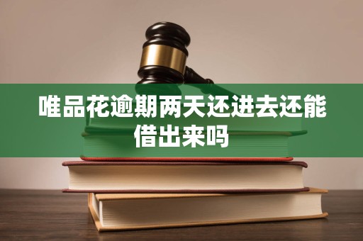 唯品花逾期两天还进去还能借出来吗