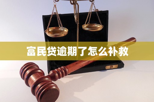 富民贷逾期了怎么补救
