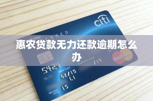 惠农贷款无力还款逾期怎么办